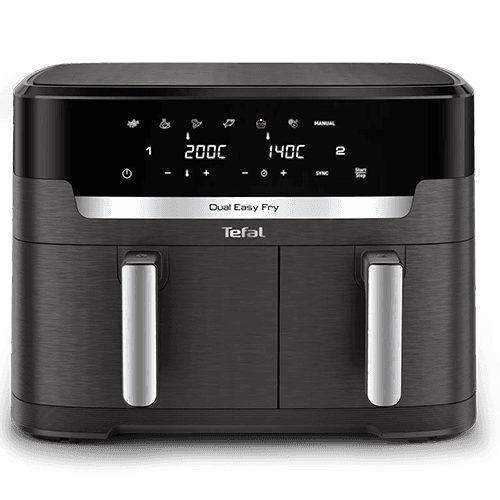 Tefal XXL Dual Easy Fry, XXL Dual Heißluftfritteuse, EY942H